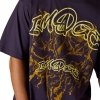 T-SHIRT FOX IMAGE PRINT PLUM OVERSIZED PERFECT L
